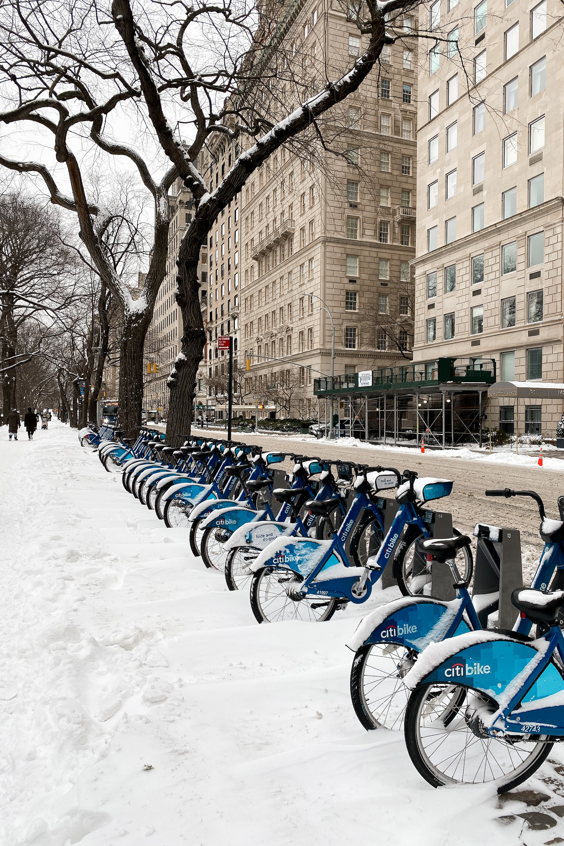 Citi Bike docks snowed in | A Snow Day in New York City