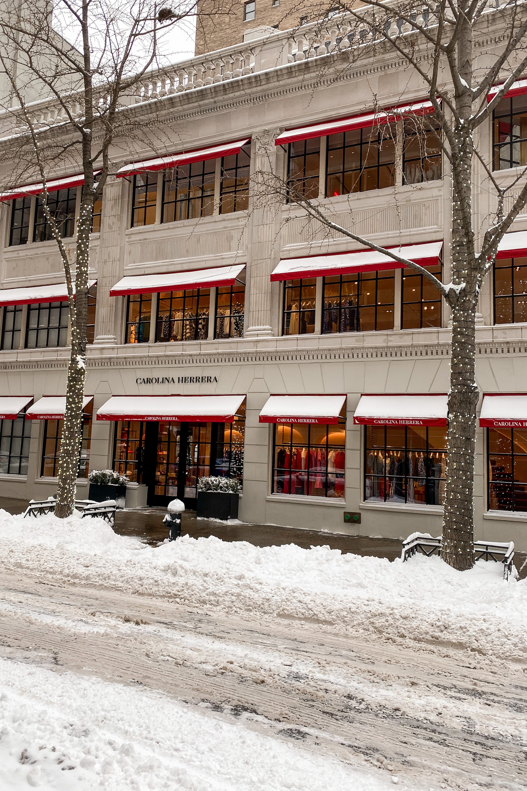 Carolina Herrera store | A Snow Day in New York City