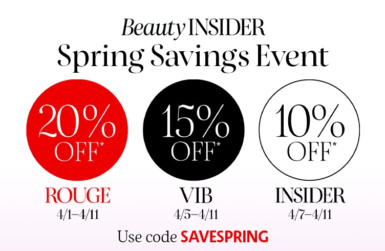 Sephora Spring Savings Event details