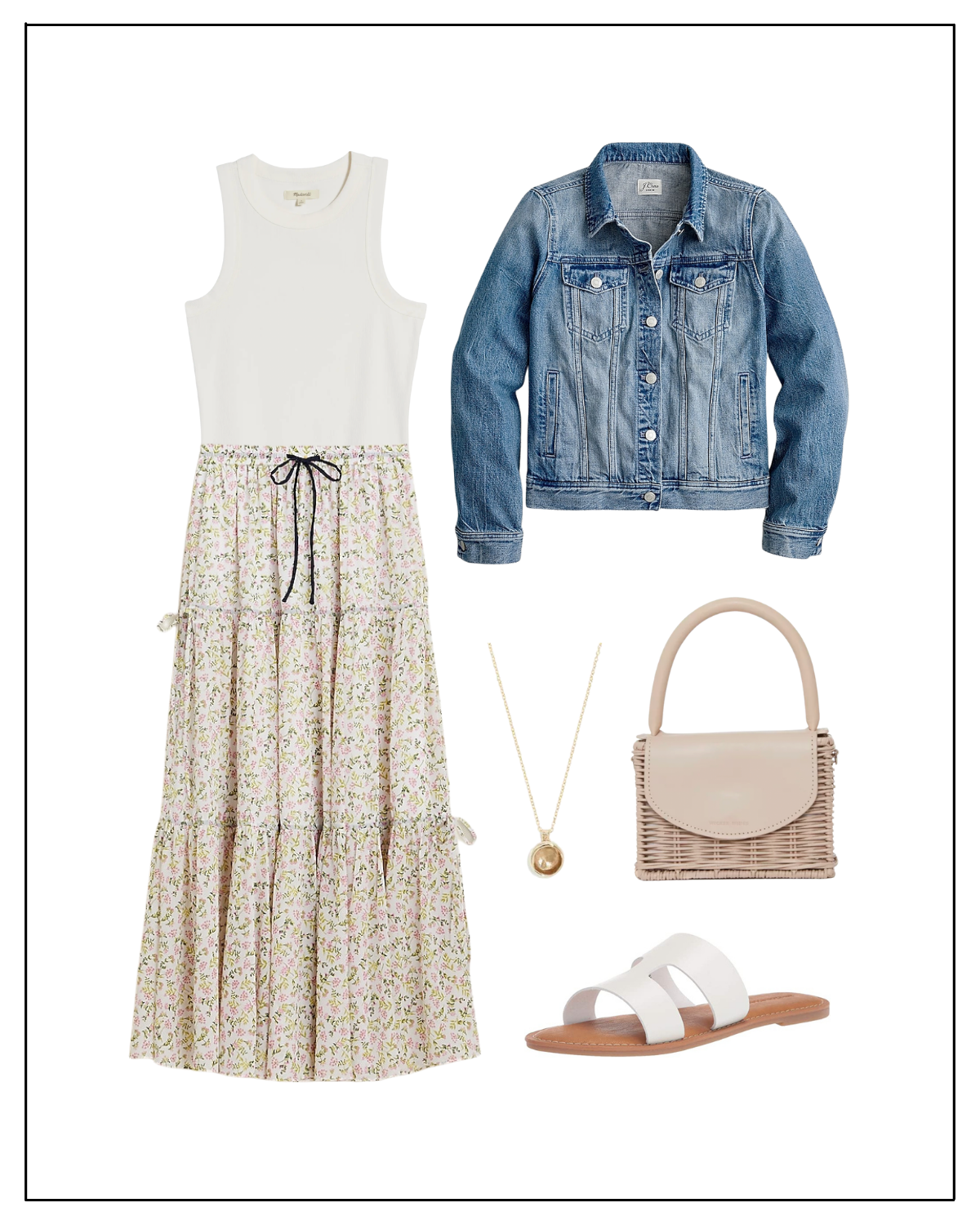 How to Style a Denim Jacket with a skirt