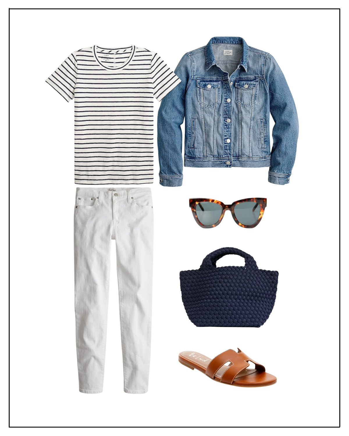 How to Style a Denim Jacket with white jeans