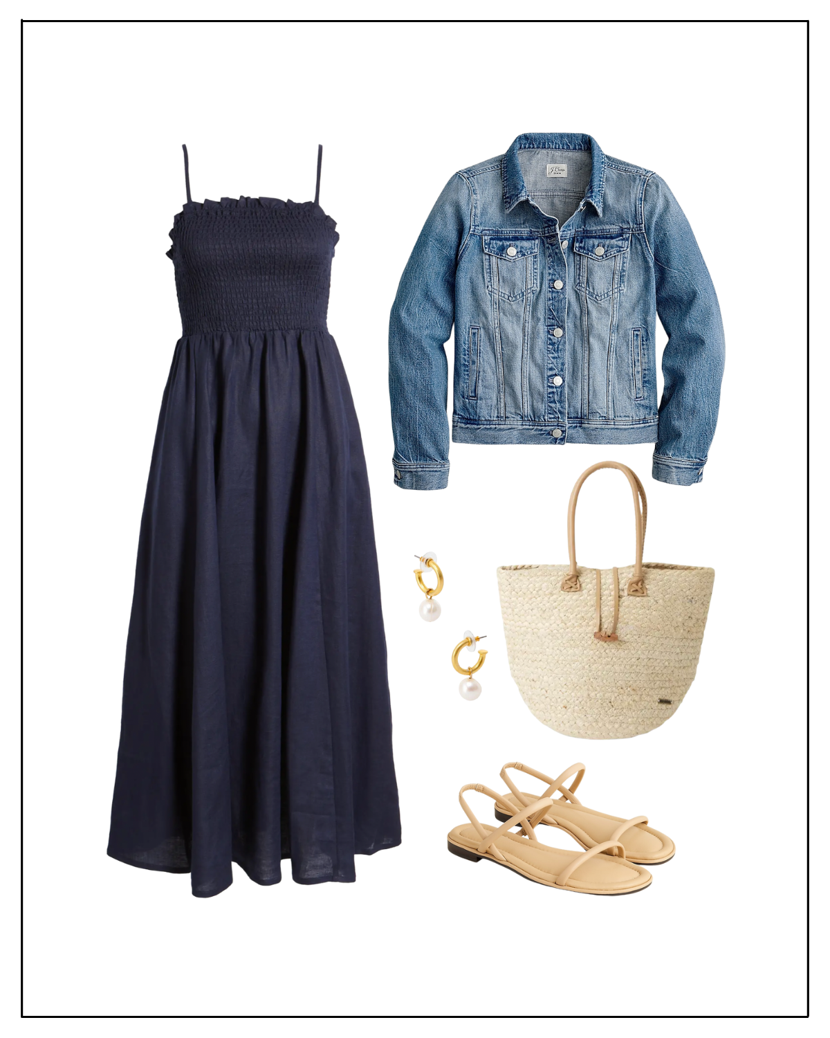 How to Style a Denim Jacket with a dress