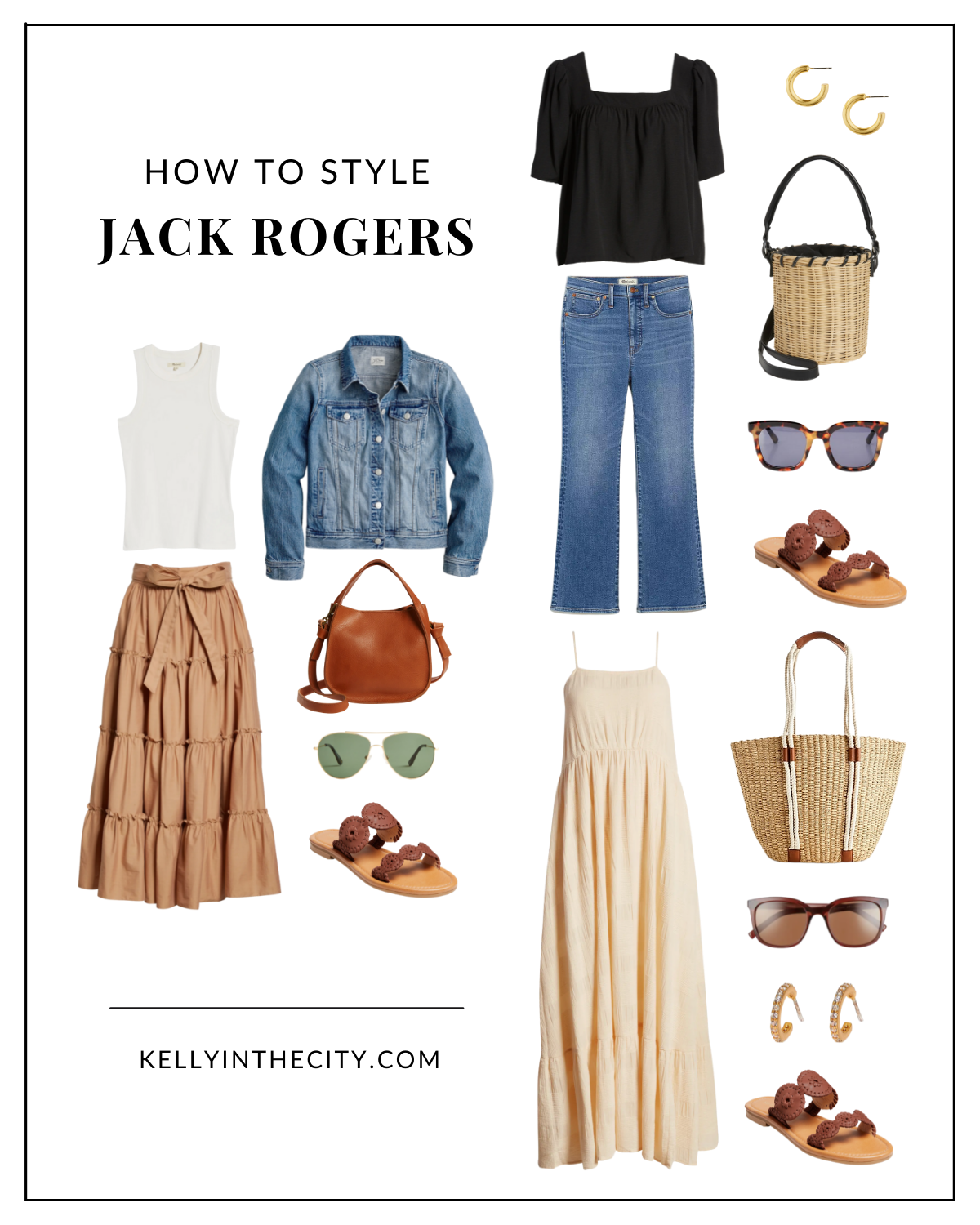 How to Style Jack Rogers Sandals 3 Ways