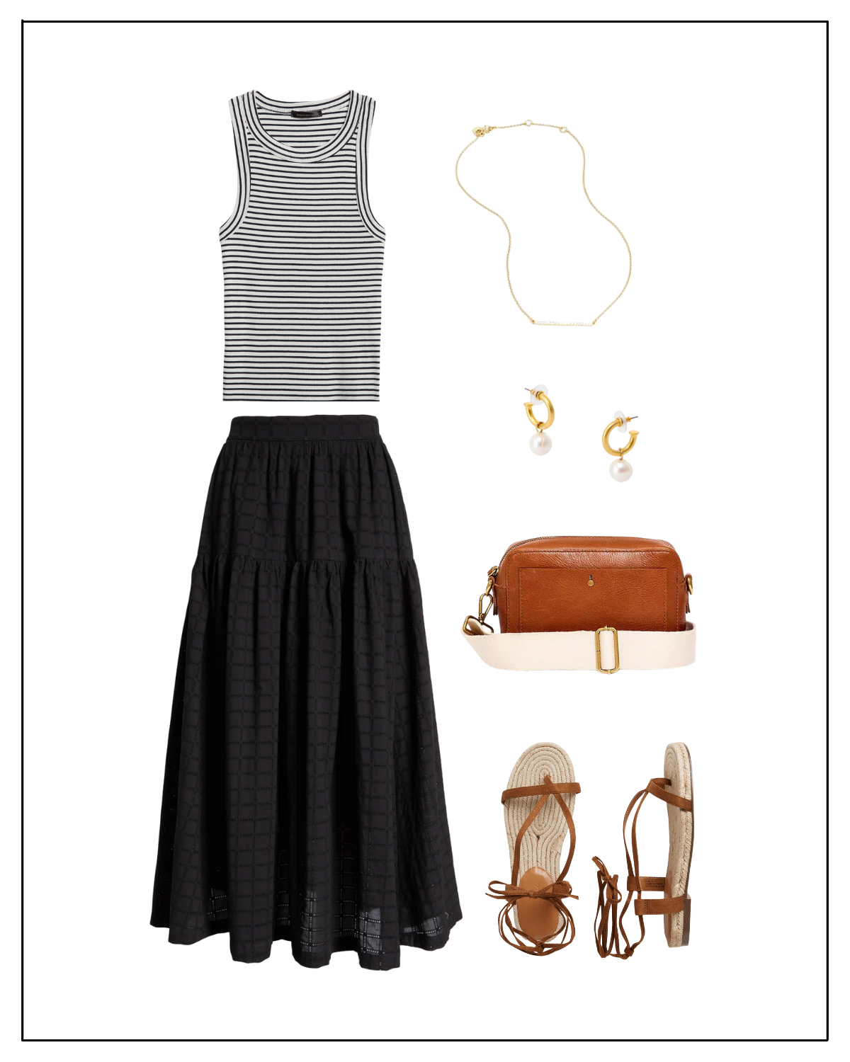 How to Style a Midi Skirt for summer vacation