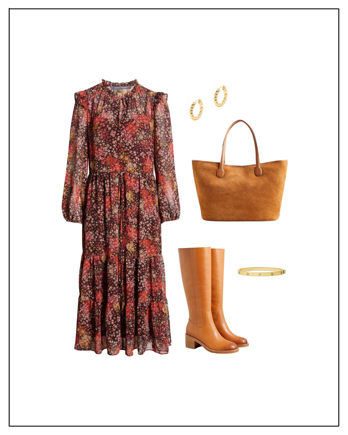 3 Transitional Fall Outfits Midi Dress