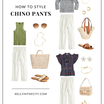 How to Style Wide Leg Chino Pants