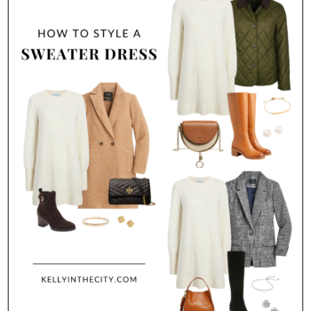 How to Style a Sweater Dress 3 Ways
