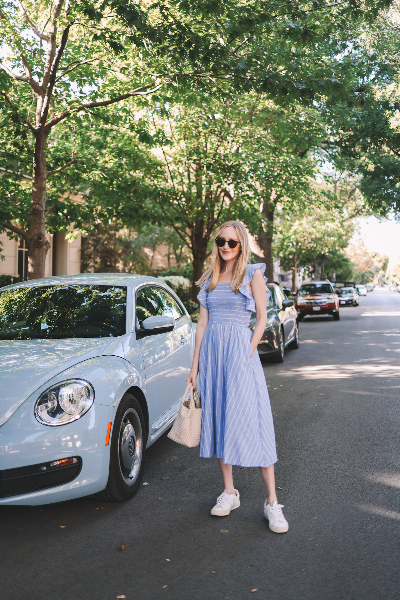 Ruffled Stripe Amazon Dress