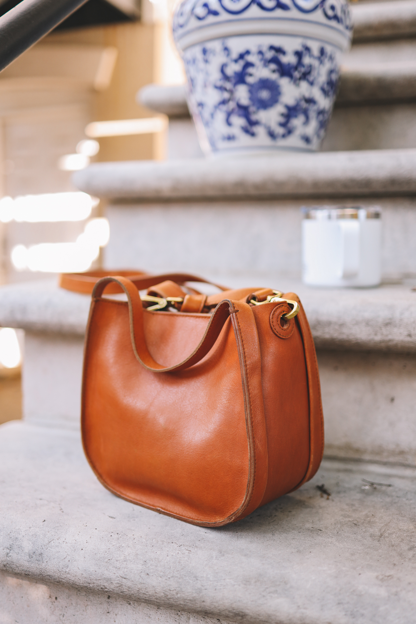 brown leather bag for fall