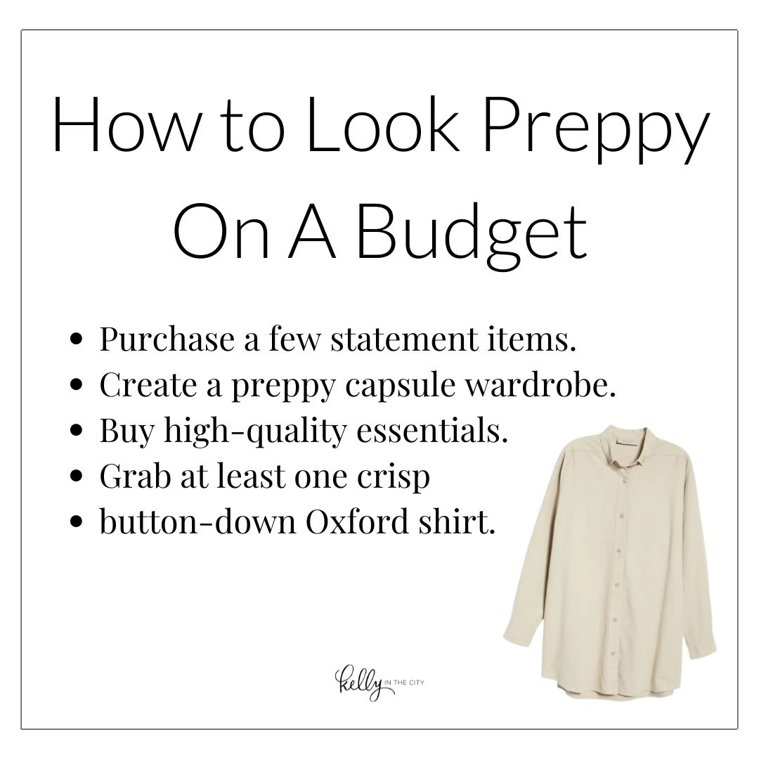 Tips for Dressing Preppy on a Budget - Sunshine Style