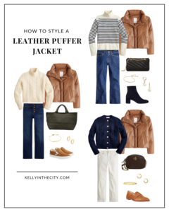 How to Style a Leather Puffer Jacket