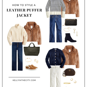 How to Style a Leather Puffer Jacket
