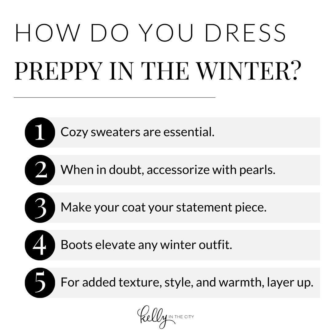 Tips for Dressing Preppy in the Winter