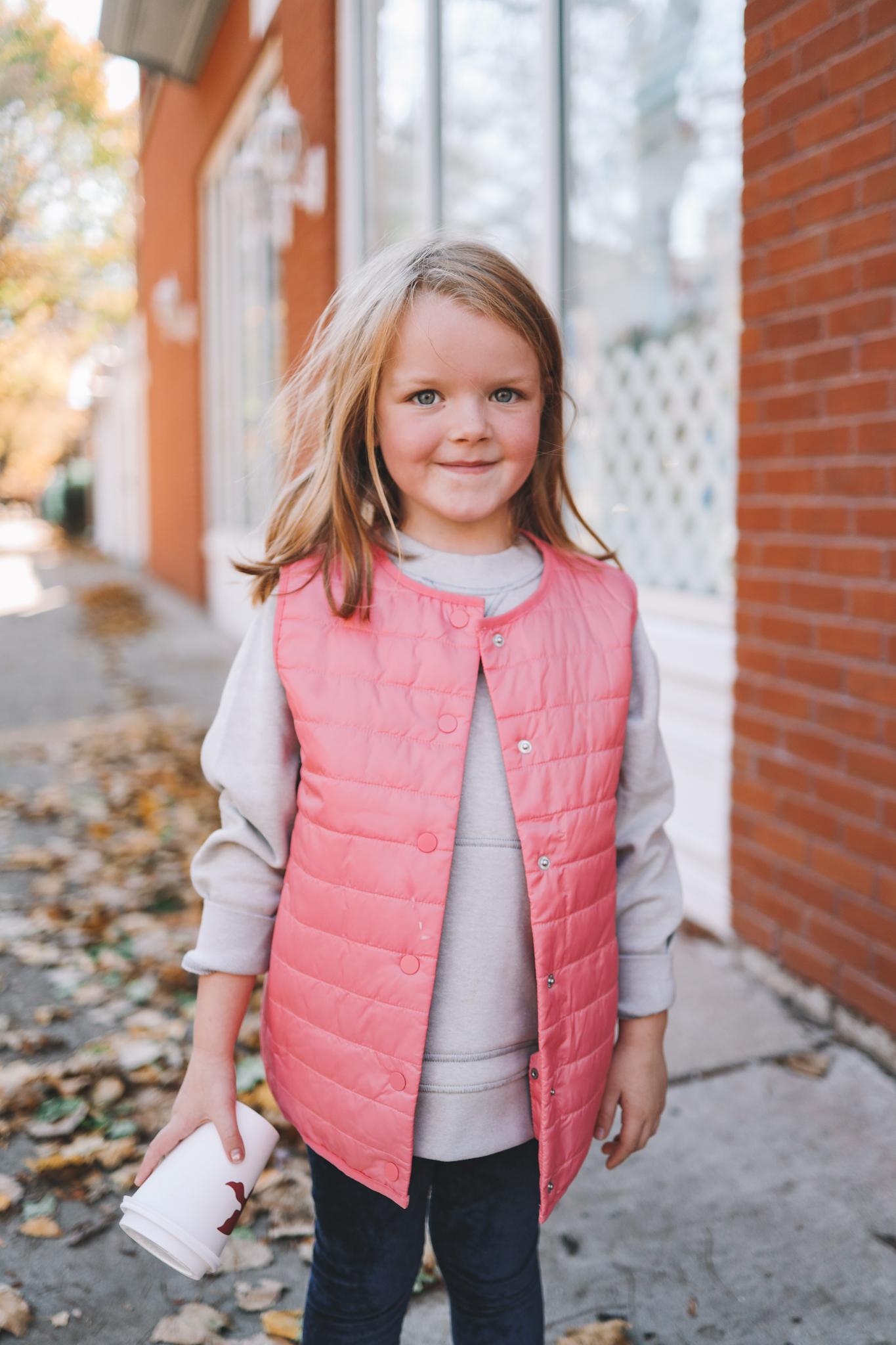Free Assembly kids puffer vest and sweatshirt