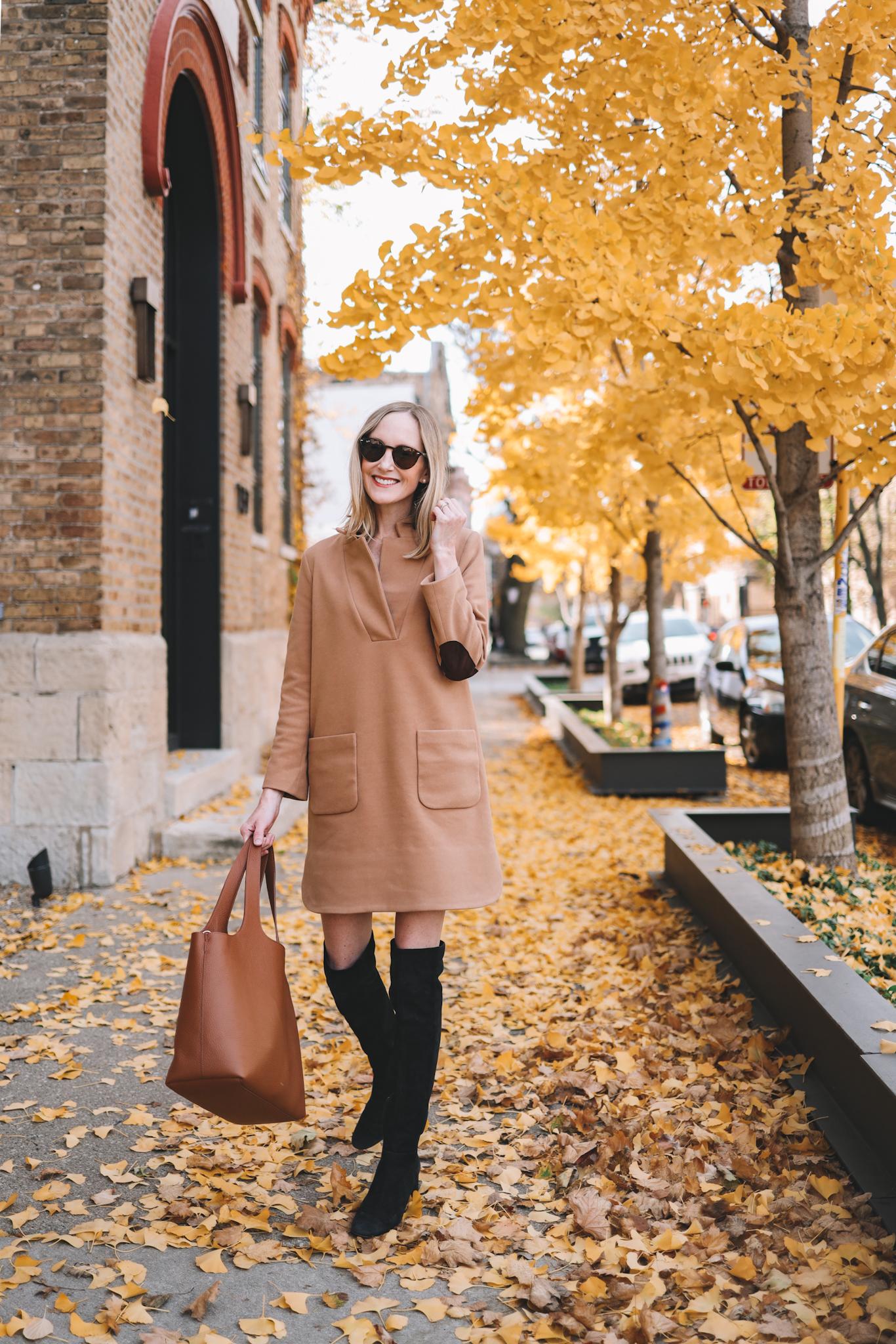 15+ Dresses to wear with knee high boots