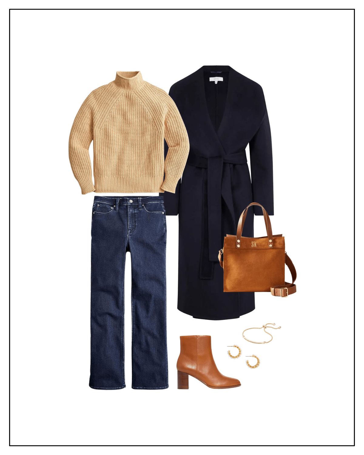 Warm Winter Outfit Ideas with turtleneck