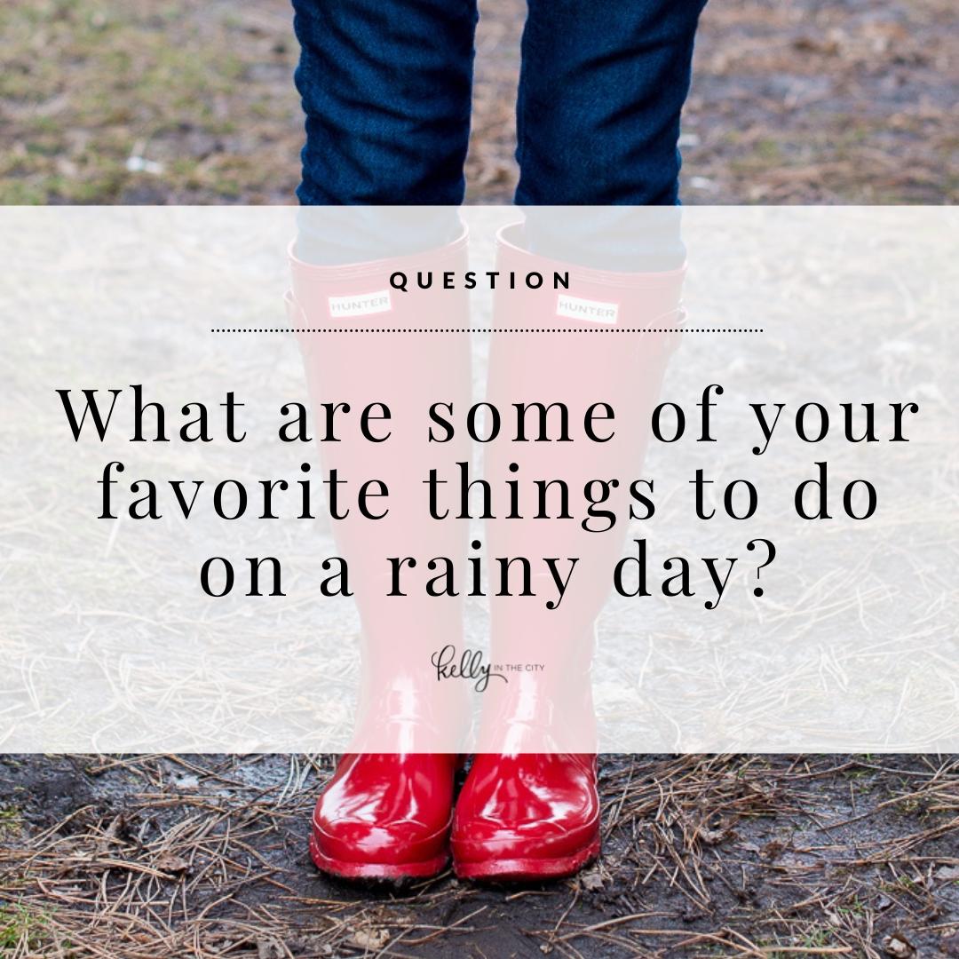 How to be productive on a rainy day