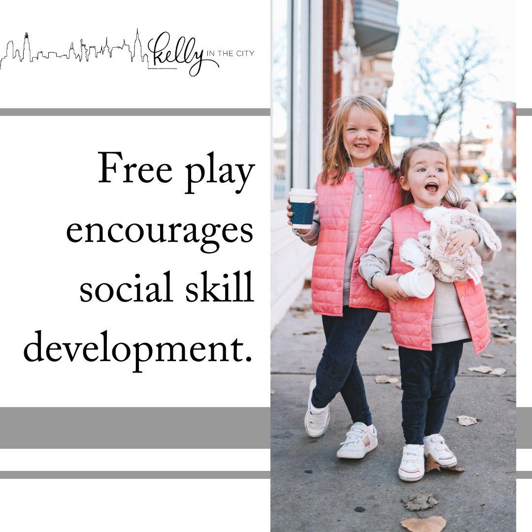 Free play encourages social skill development
