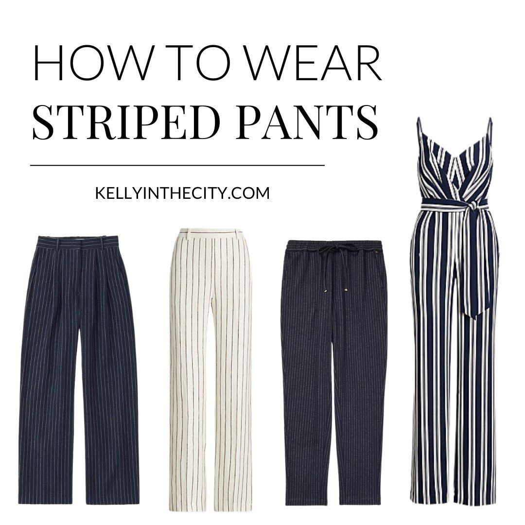 How to wear striped pants