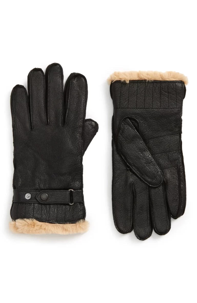 Barbour leather gloves