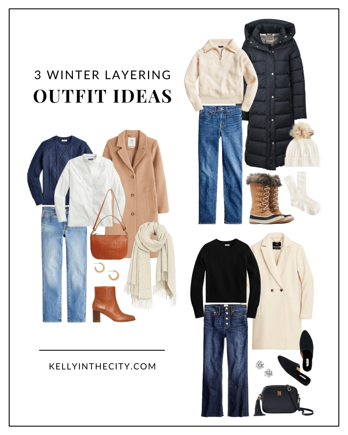 How to Wear Layers During Fall and Winter + 16 Outfit Ideas