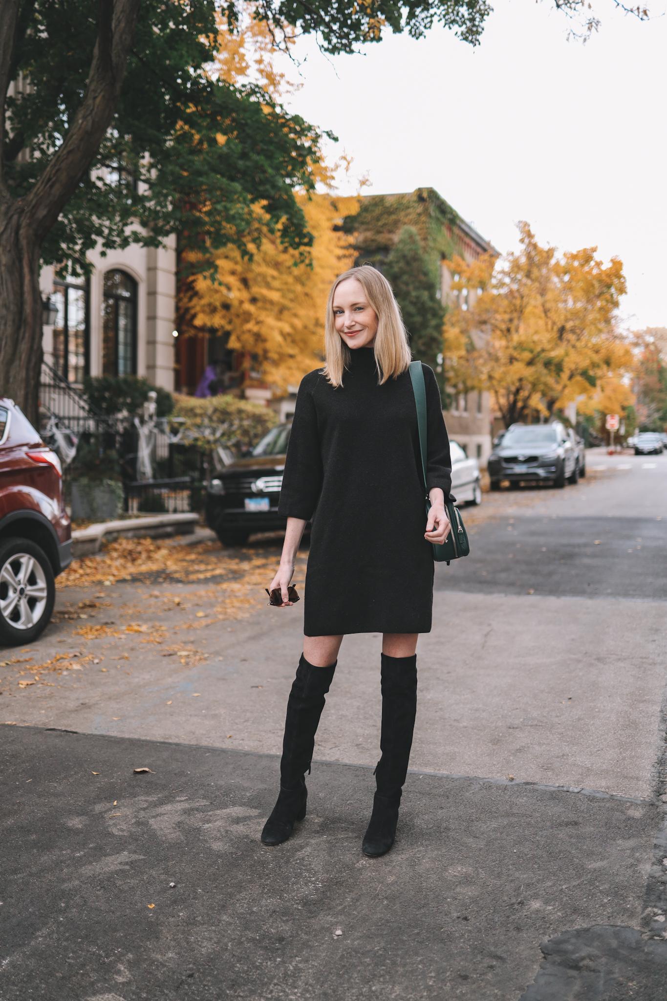 15+ Dresses to wear with knee high boots