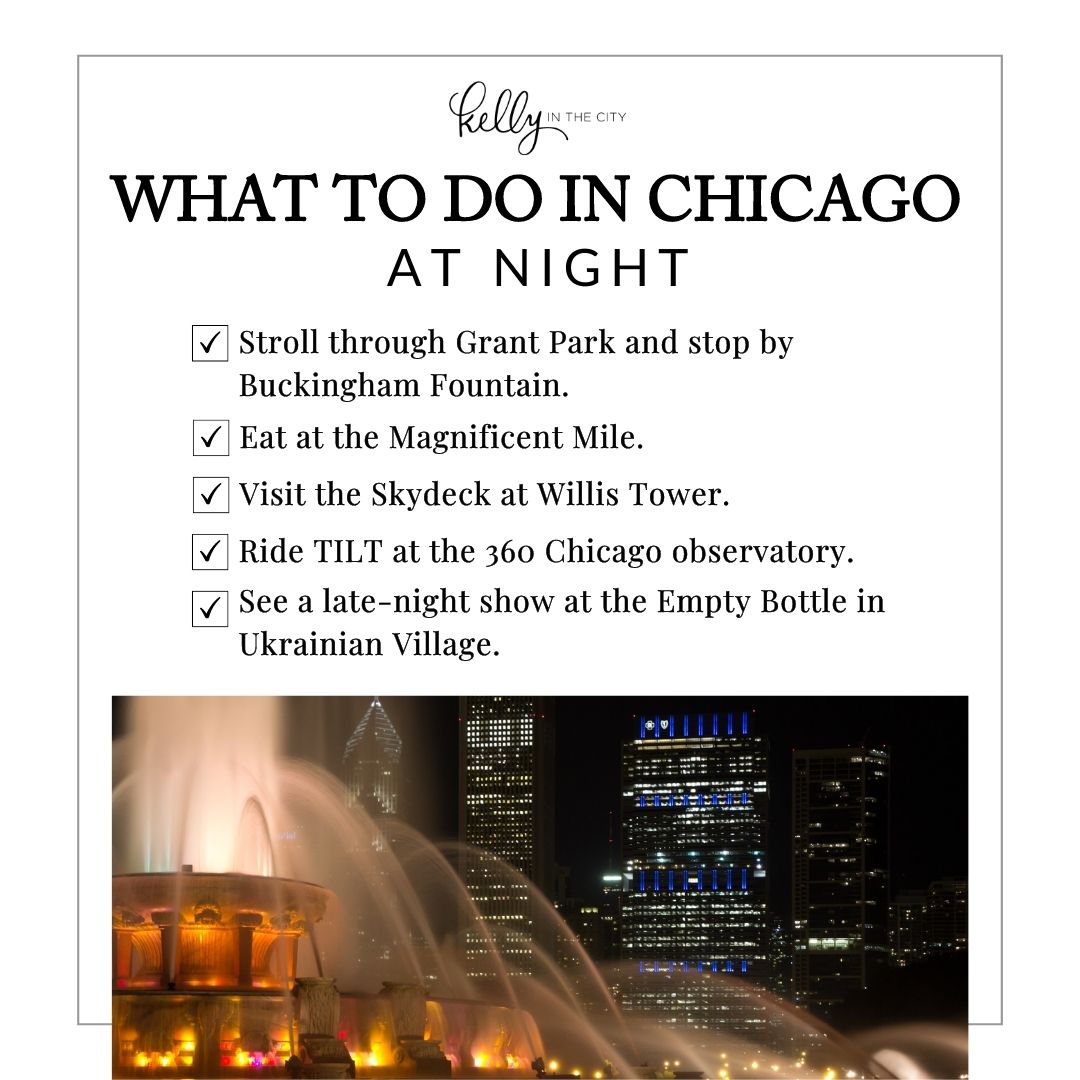 What to do in Chicago at Night