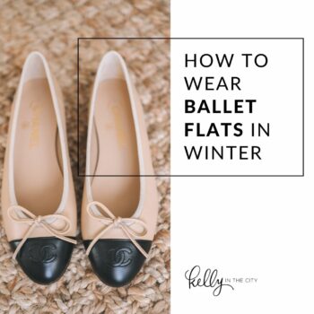 a pair of flats with how to wear ballet flats in winter