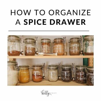 How to organize a spice drawer