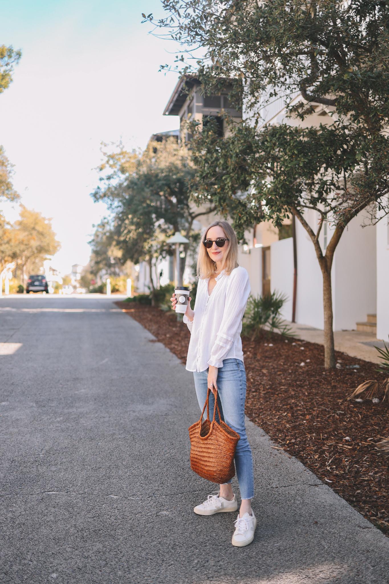 $49.90 Textured Peasant Blouse - Kelly in the City