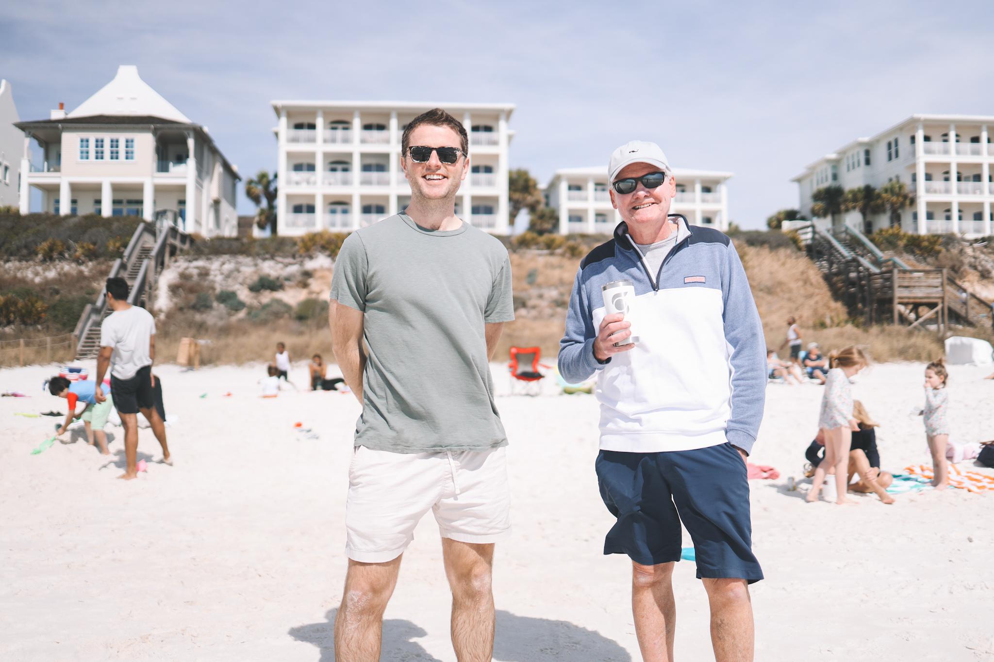 the dads at the beach