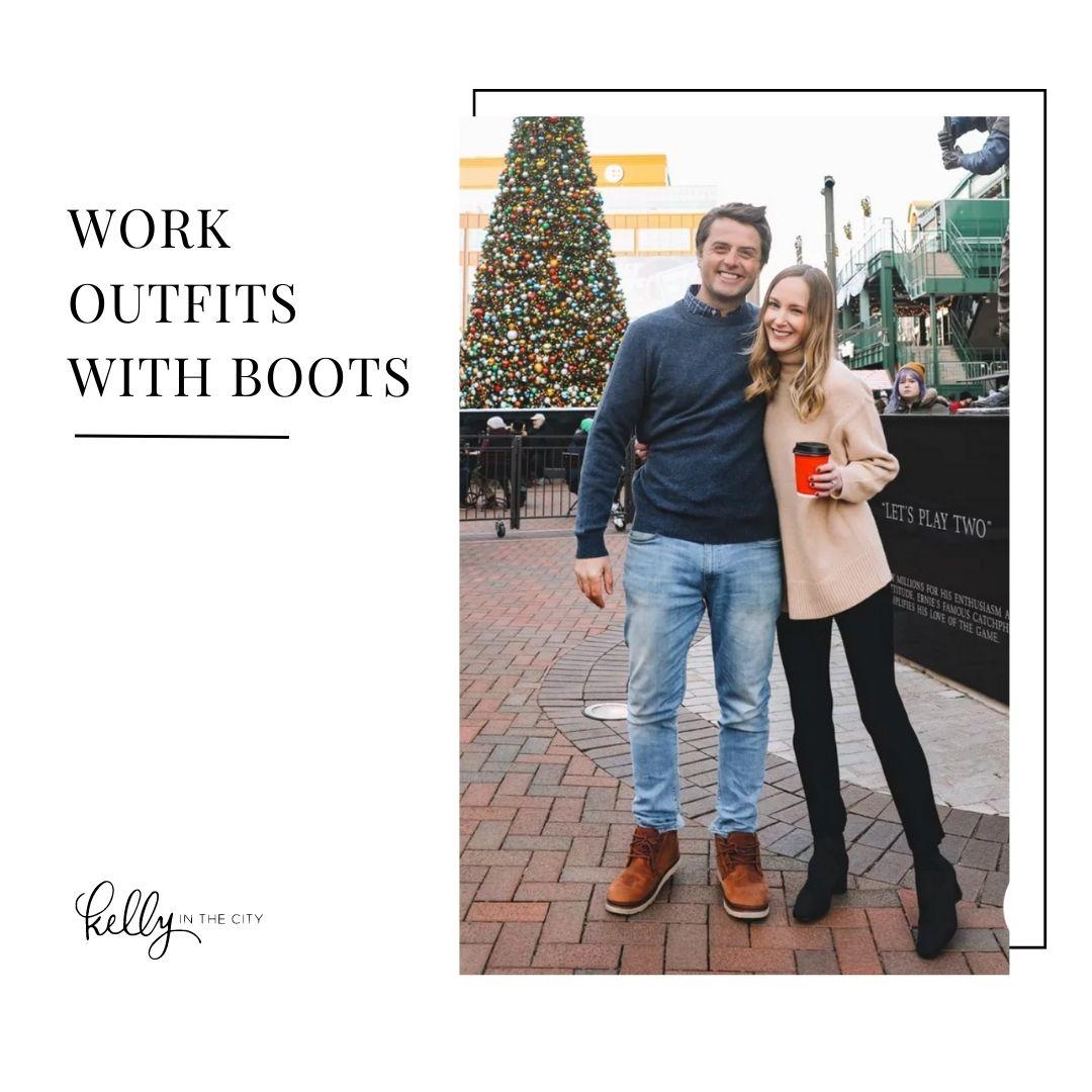 work outfits with boots