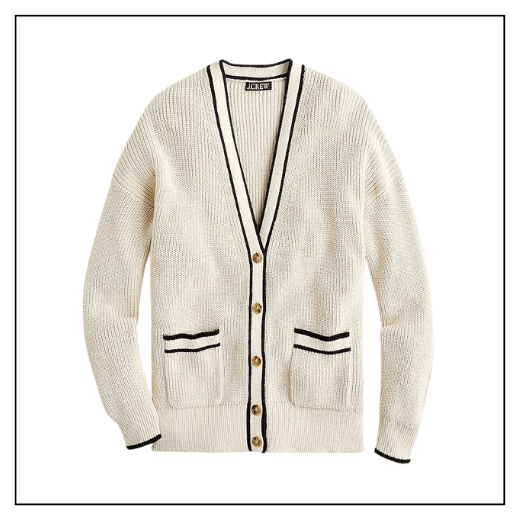 Cream Cardigan Sweater, Spring Capsule Wardrobe