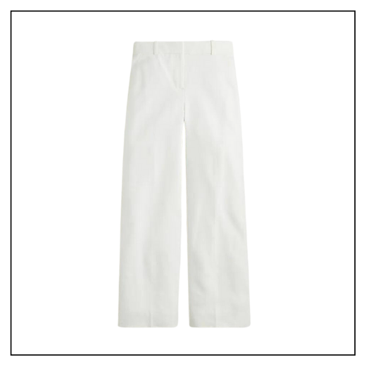White Wide Leg Linen Pants, Spring Capsule Wardrobe