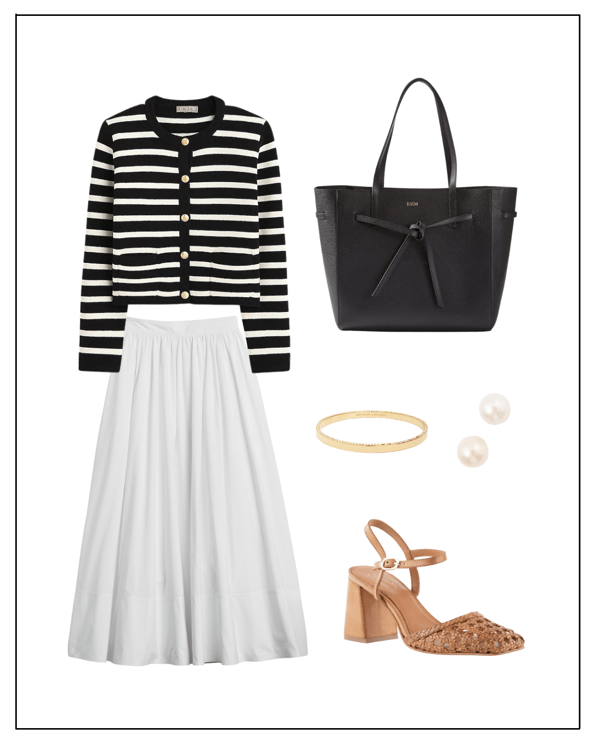 White skirt shop outfit polyvore