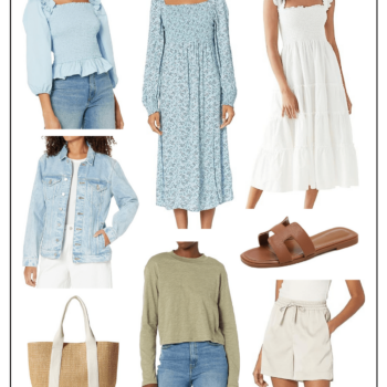 Amazon Fashion Finds, midi dresses, sandals, straw tote bags