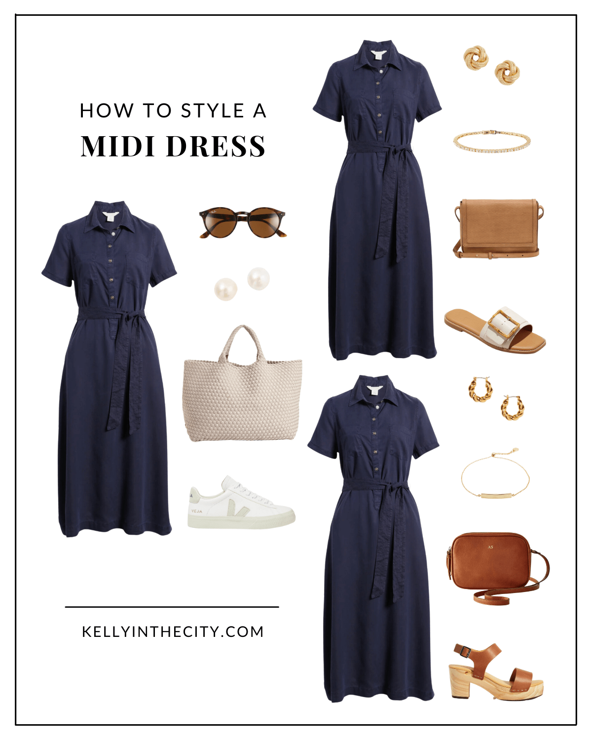 What to wear with a midi dress