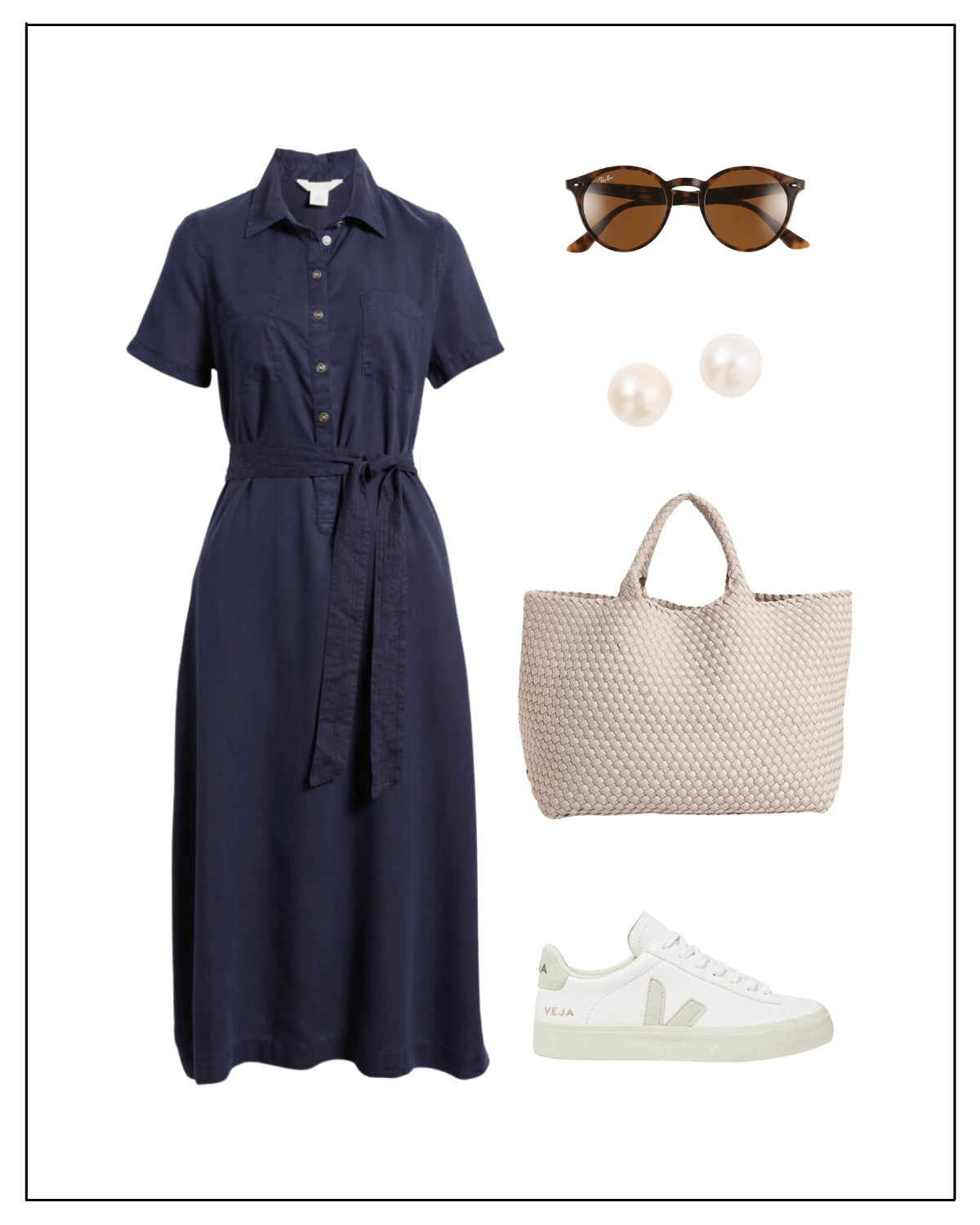 How to Style a Midi Dress with Sneakers