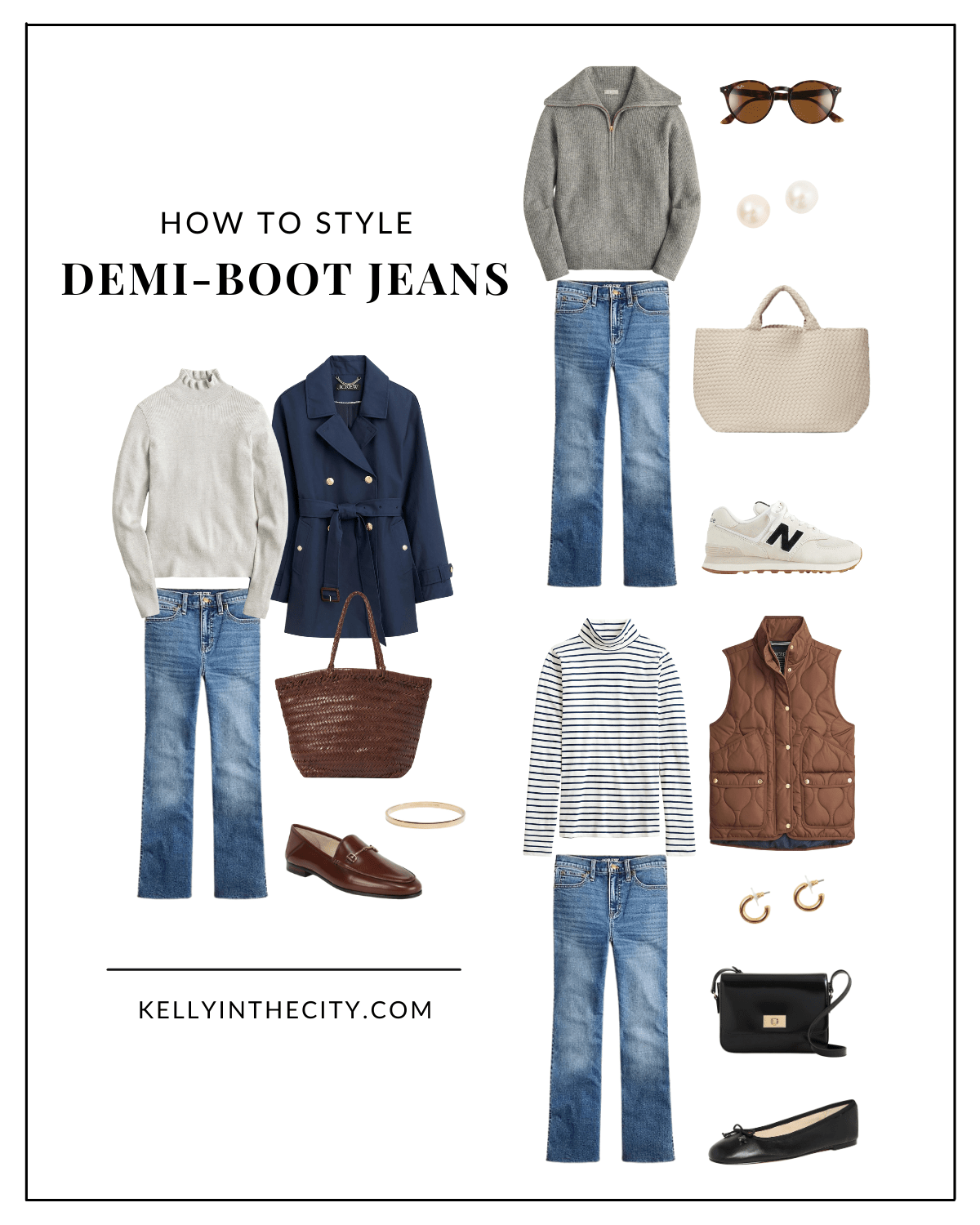 How to Style Demi Boot Jeans for Fall