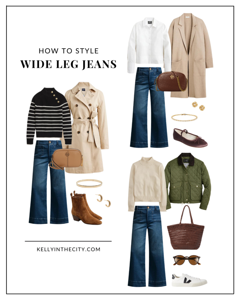 How to Style Wide Leg Jeans 3 Ways