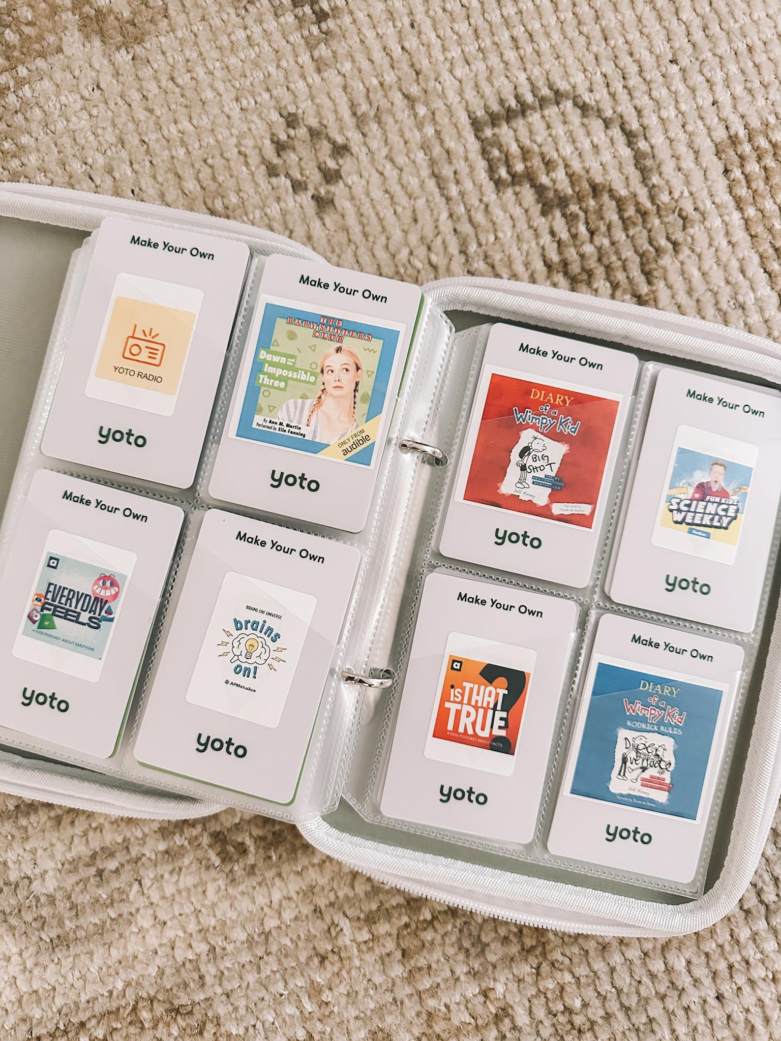 Yoto Player Review featuring Make-Your-Own Yoto Cards in Yoto Card Case
